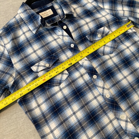 Original Weatherproof Vintage Women’s Flannel Buttoned Down Plaid Shirt. L - Picture 8 of 14